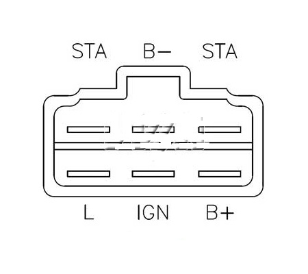 Regulátor usměrňovač alternátoru KUBOTA 15351-64601, 15531-64603, 19267-64601, 12V - Image 3