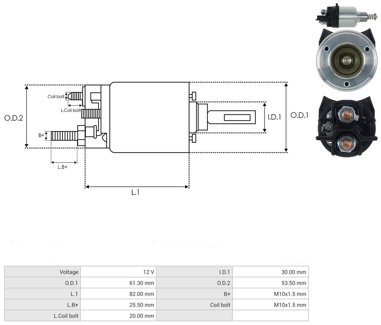 Spínač cívka startéru Bosch 0001260025, 12V/4.2KW, FENDT, VALTRA, MASSEY FERGUSON, JCB, AGCO, CASE - Image 3