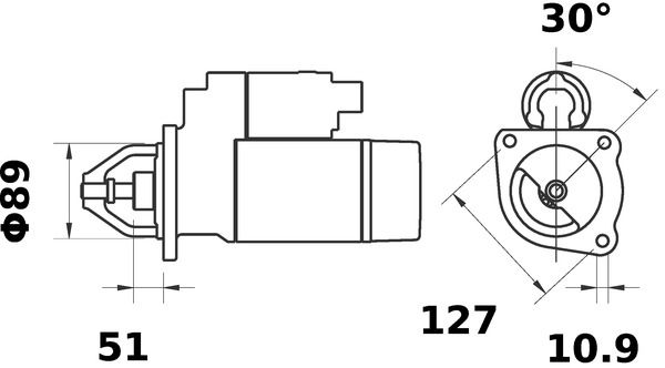 Startér Mercedes Benz Unimog AZJ3589, IS0407, AZJ3549, AZJ0501, 11.130.010, 11.130.230, 11.130.339, 24V - Image 2