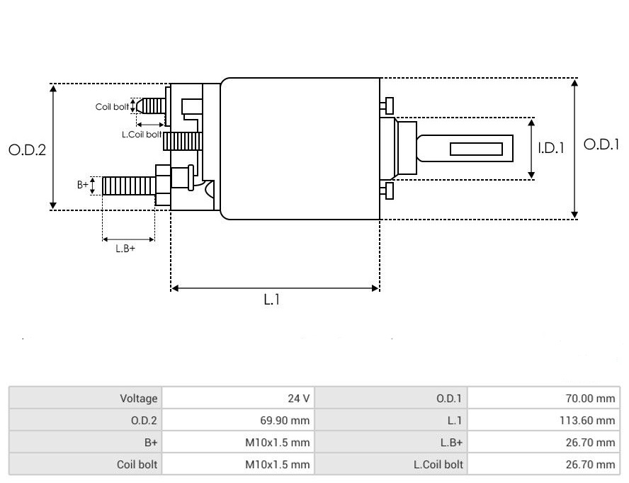 Spínač startéru Komatsu, 0-23000-3153, 0-23000-3285, 0-23000-3230, 135674, 24V - Image 4