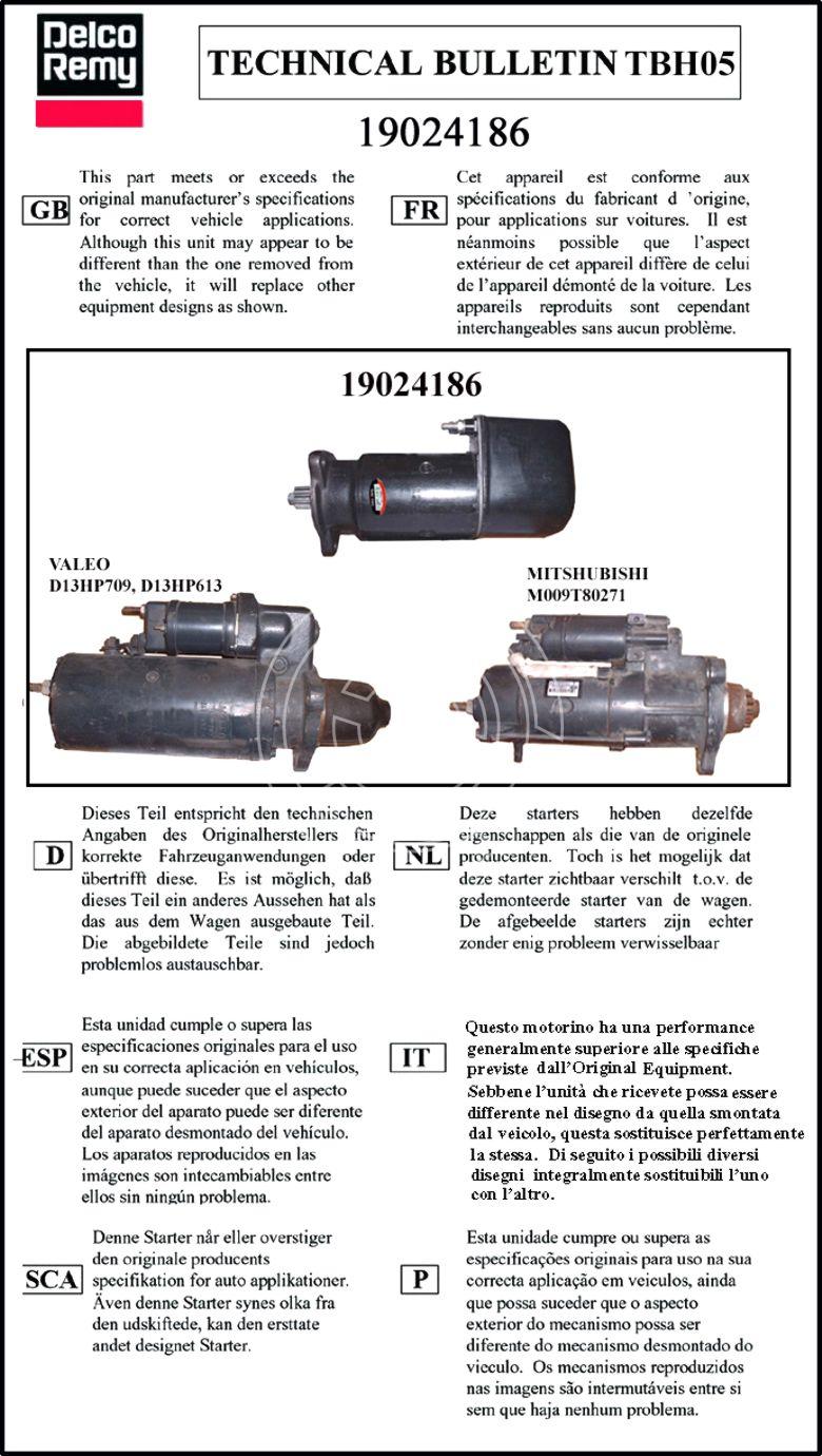 Startér 19024186, Renault Truck Magnum 24V/6,6kW, pastorek 11 zubů - Image 4